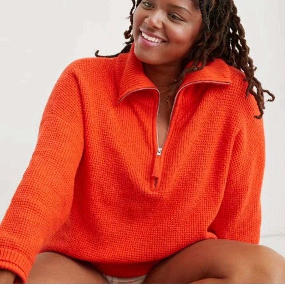 Aerie Cozy Up Quarter Zip